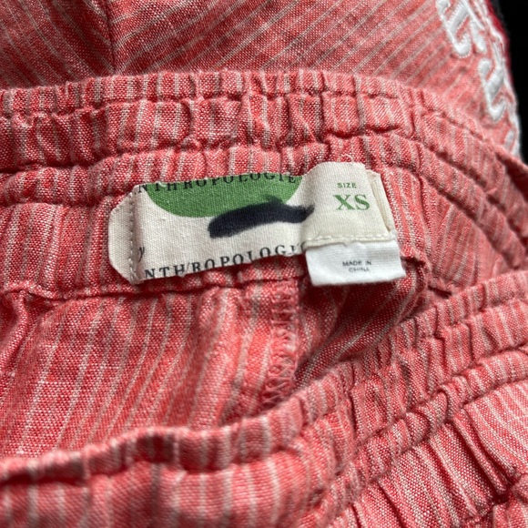 ANTHROPOLOGIE Linen Beachcomber Embroidered Boho Shorts XS - Picture 10 of 12